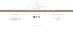 Desktop Screenshot of camarillo-bridal.com