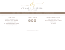 Tablet Screenshot of camarillo-bridal.com